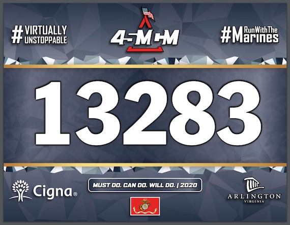 I Will Print your Virtual Race Run Marathon Bib on Tyvek #VirtualRace NYC Marathon MCM Marathon Chicago Marathon