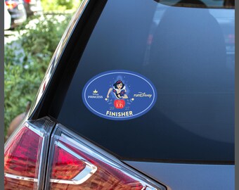 Media Maratón de Princesas Disney 10K 6.2 Millas 2027 Finalista O Entrenador #RunDisney Imán para coche o pegatina removible Regalos para corredores
