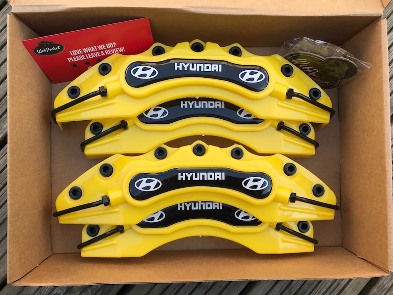 4 Pc for Hyundai Yellow Big Brake Caliper Covers / Hyundai Etsy