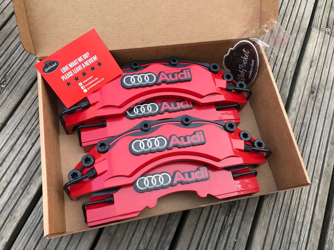 Couvercles D'Étrier De Frein Rouge - 2 Paires Avant/Arrière - Protection Haute Température - ABS - Pour Améliorer Le Style Voiture - 10