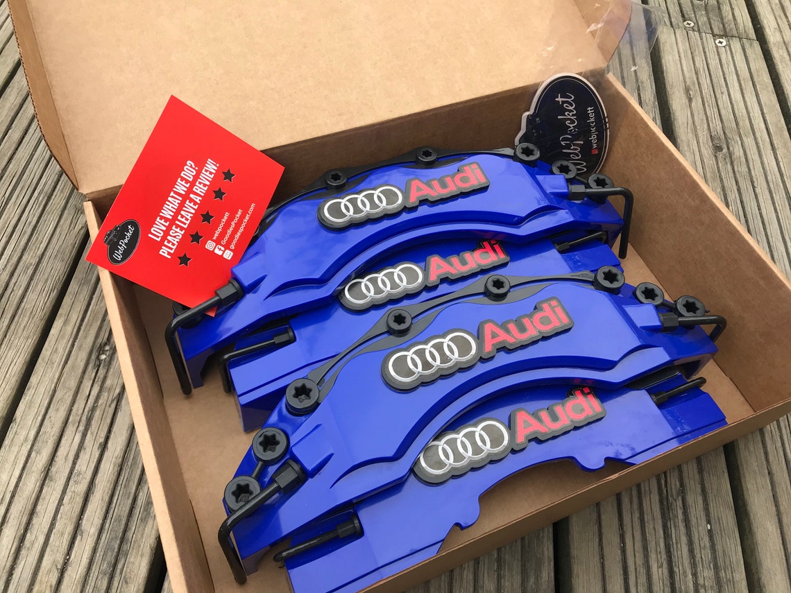 4pc Big Brake Caliper Covers for Audi A1 A3 A4 A5 A6 A7 A8 S1 Etsy