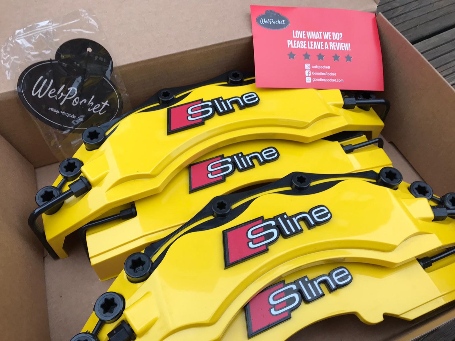 Audi Sline Yellow Big Brake Caliper Covers A1 A3 A4 A5 A6 A7 Etsy