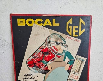 Publicité Ancienne : Carton Bocal GEC