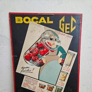 Publicité Ancienne : Carton Bocal GEC