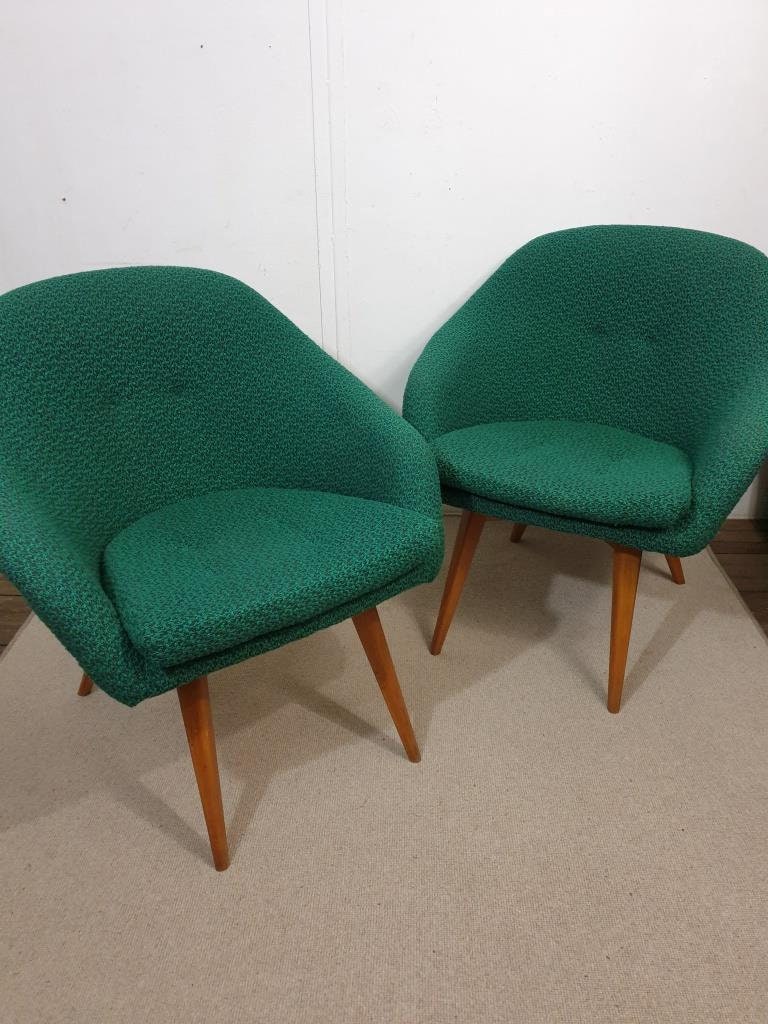 Paire De fauteuils Vintage
