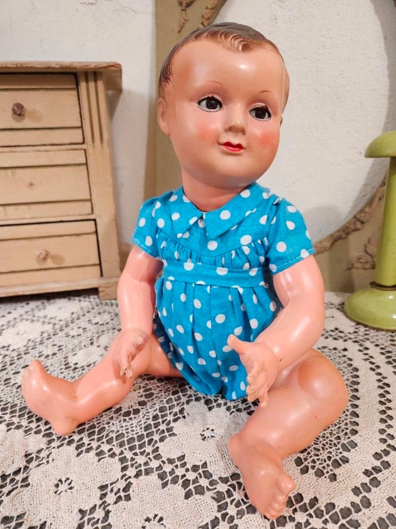 Poupon Petitcolin PCP France 60 CM Époque 1960 Rhodoid
