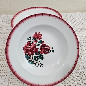 Old hollow plates - Badonviller earthenware