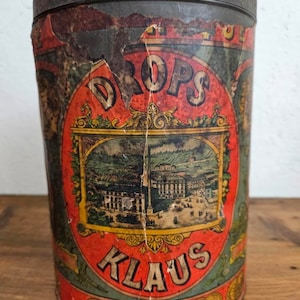 Große Schweizer Konfektschachtel KLAUS - Alte Schachtel
