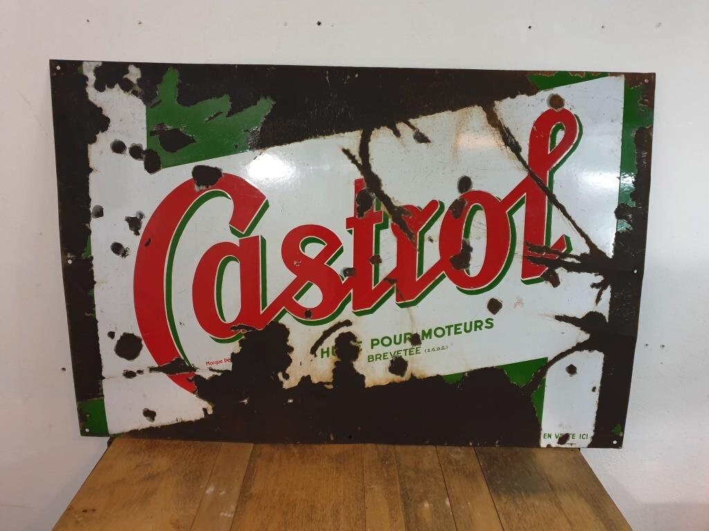Plaque Émaillée Castrol