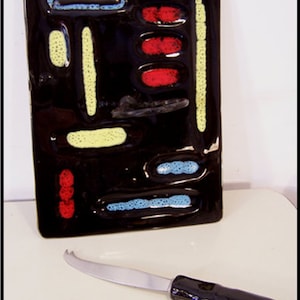 Old vintage cheese platter