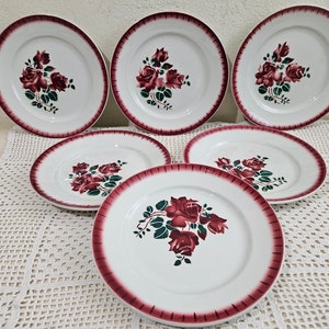 Old plates - Badonviller earthenware