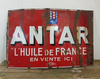 Plaque émaillée ANTAR