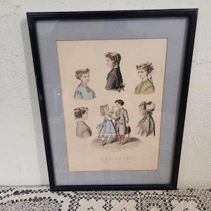 Old painting - engraving - La Mode Illustrée