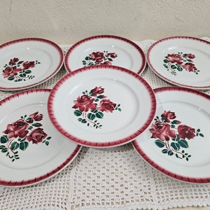 Old plates - Badonviller earthenware