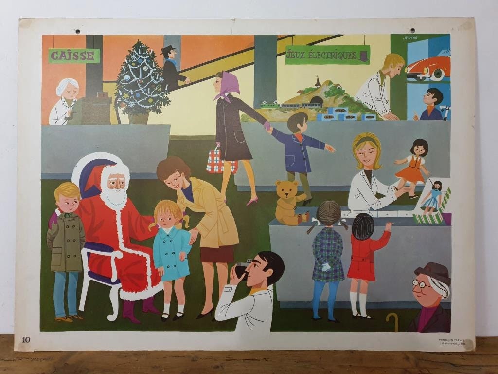 Affiche d'école Vintage - Affiche Scolaire