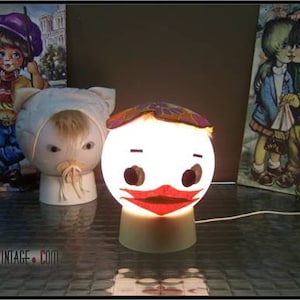 Old vintage child bedside lamp