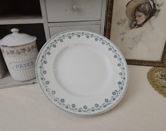 Lot De 4 Assiettes Anciennes Voitures - Moulin Des Loups - Porcelaine Française