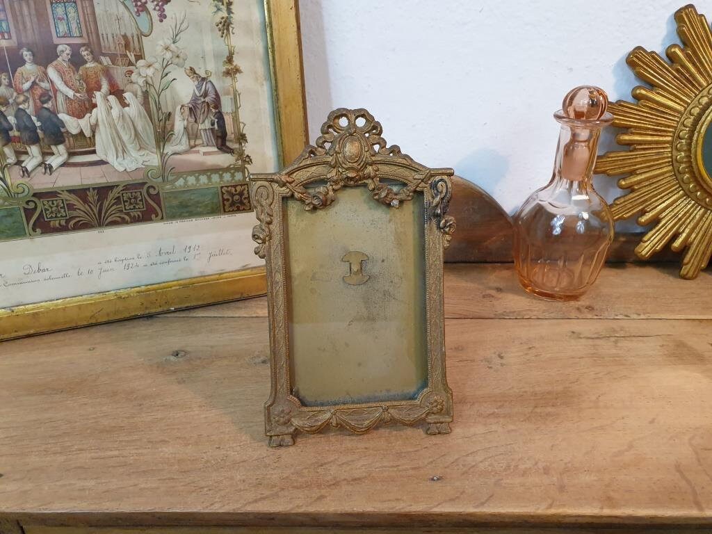 Cadre Porte Photo en Laiton - Ancien Photo