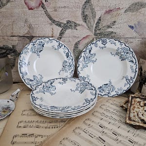 KG Lunéville earthenware soup plates