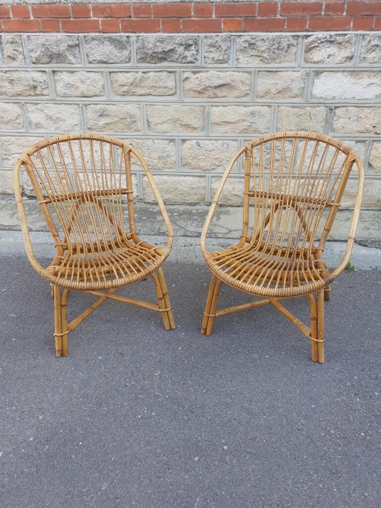 Paire De fauteuils En
