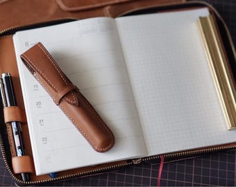 7 colours Personalized |single Fountain pen case | single leather pen case |leather pen holder| leather pen pouch | mother&#39;s day gift