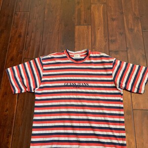 Vintage Guess 3-farbig gestreiftes Hemd EXTREM SELTEN Bild 1