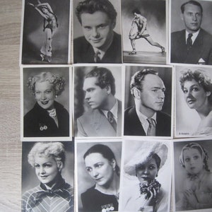 Nur 60 Stück Postkarten Originalfotos aus den 50er-, 60er- und 70er-Jahren mit Schauspielern aus der UdSSR, ausländischen Schauspielern, Sängern, Tänzern, Ballerinas und Opernsängern