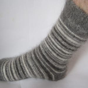 Men knit socks natural Goat Down yarn (26-28 cm)EU-42-44 US-10-11 Friendly to Skin Super Dense for therapy and health warm soft comfort feet