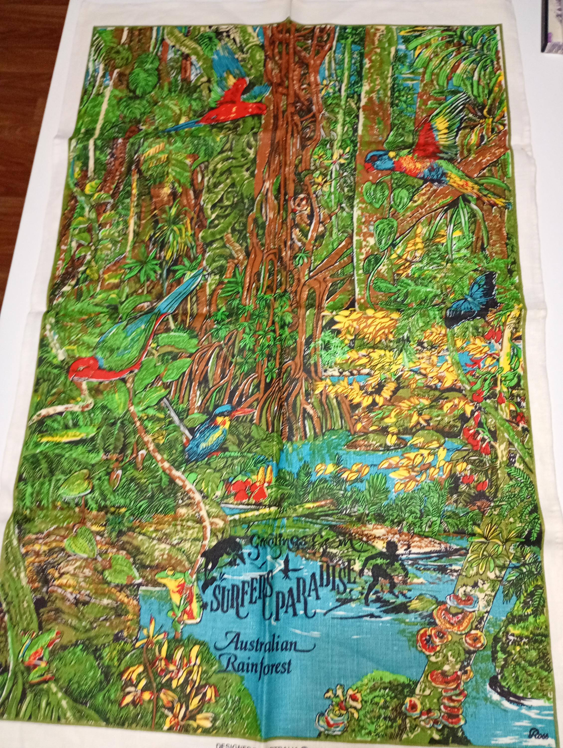 Cairns vintage tea towel - Etsy 日本