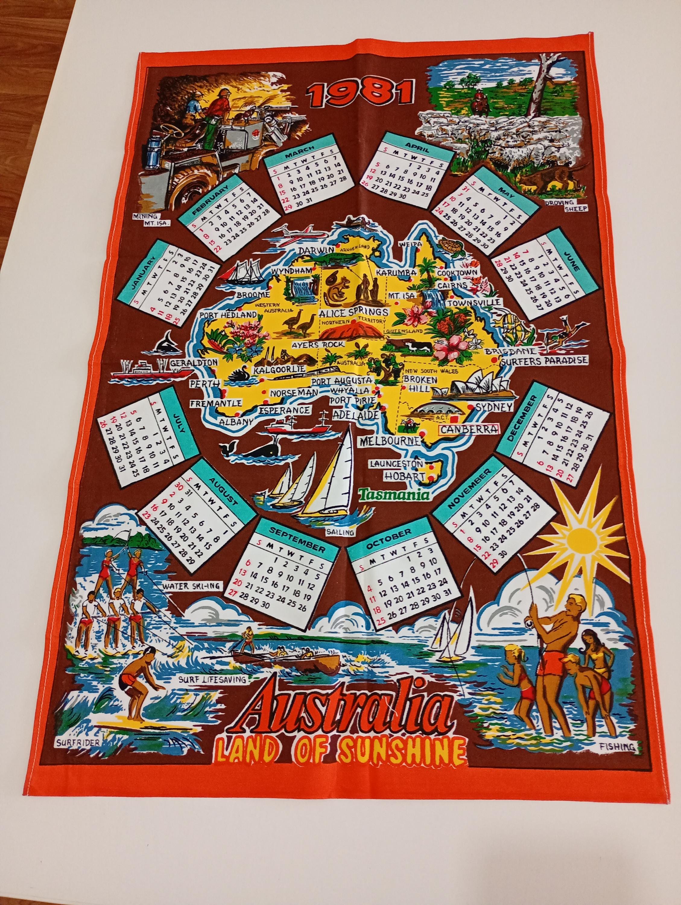 Year 1981 Calendar - Etsy