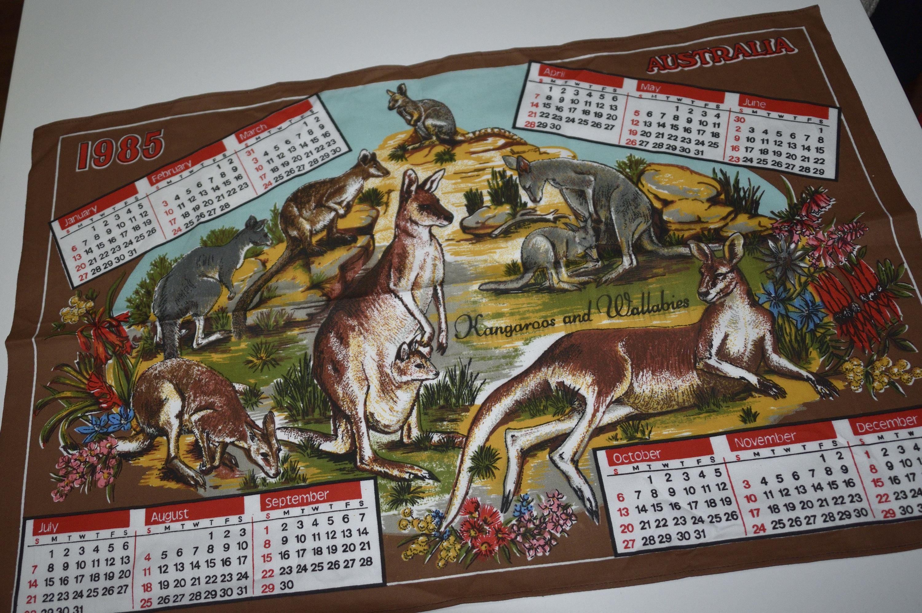 1985 cloth calendar - Etsy 日本