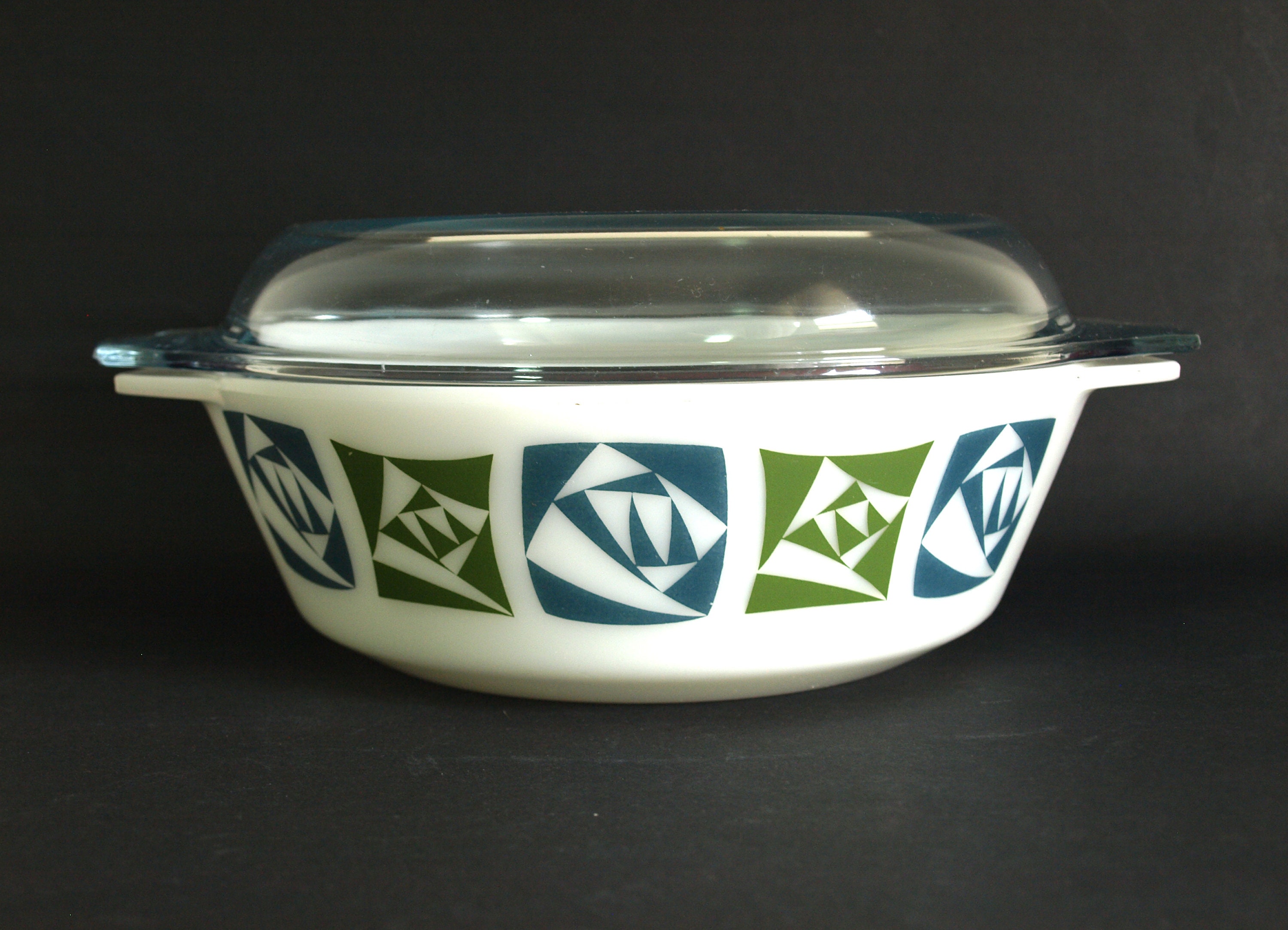 JAJ Pyrex Checkers 513 Casserole Dish Vintage Retro 3 pint or Etsy