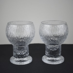 Iittala Kekkerit Red Wine Glasses - Set of 2 - Mid Century Modern - Design by Timo Sarpaneva