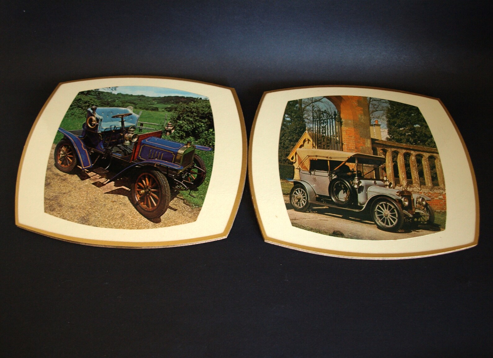 Classic Car Placemats Set of Six Vintage Early Automobile Etsy