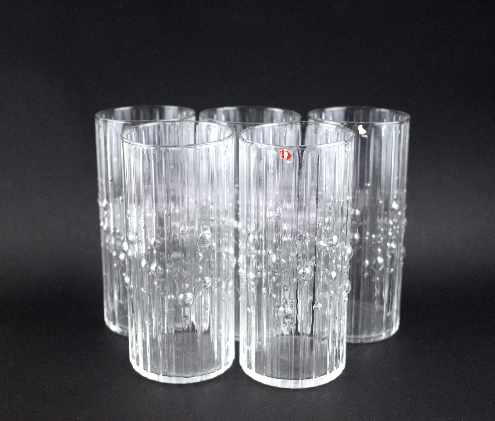 Iittala Mesi Nectar Tall Drinking Glasses Set of Five Mid | Etsy Australia