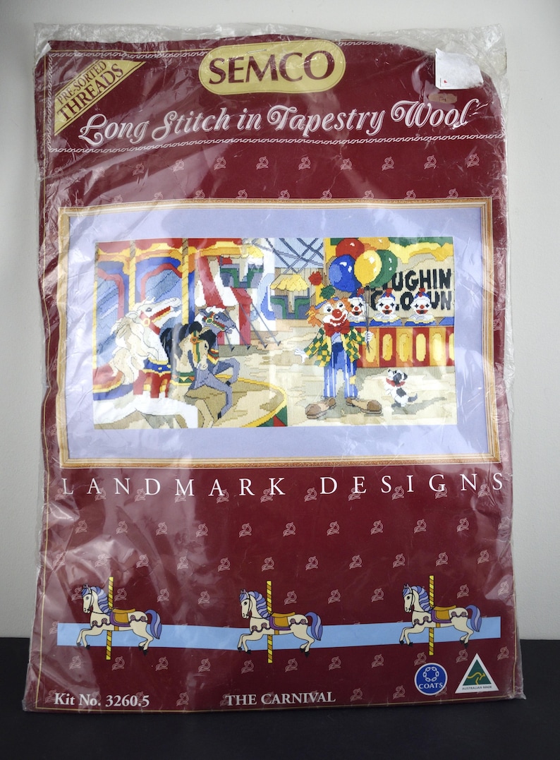 Semco Design Semco the Carnival Long Stitch Kit - Wool Tapestry Longstitch Landmark ...