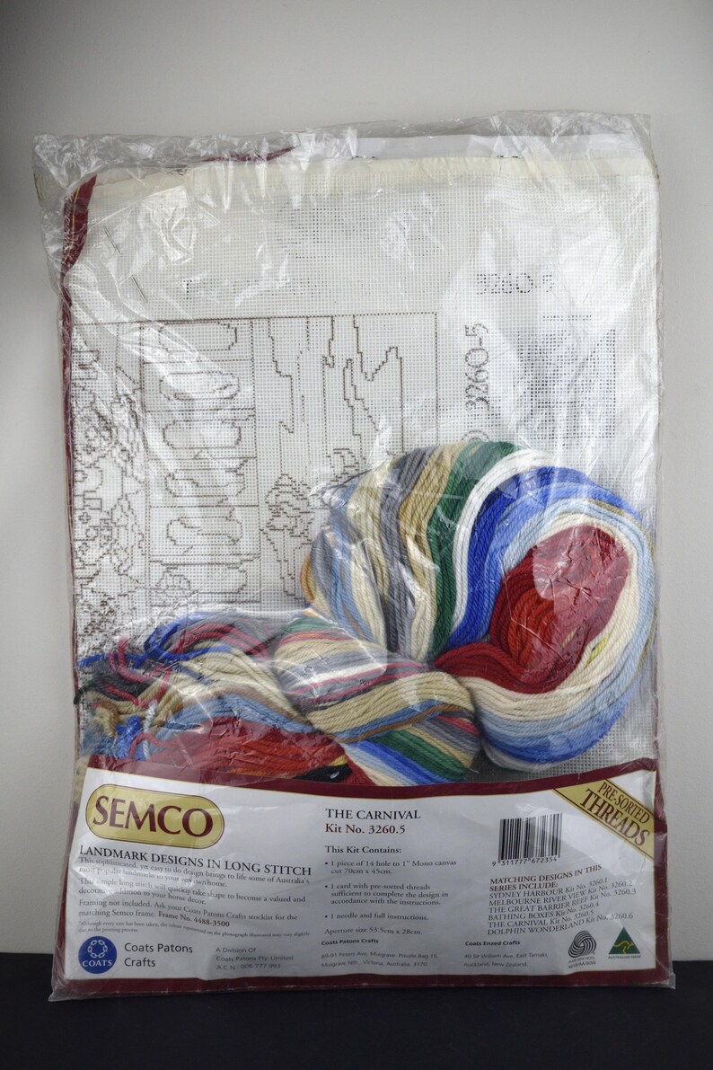 Semco Design Semco the Carnival Long Stitch Kit - Wool Tapestry Longstitch Landmark ...