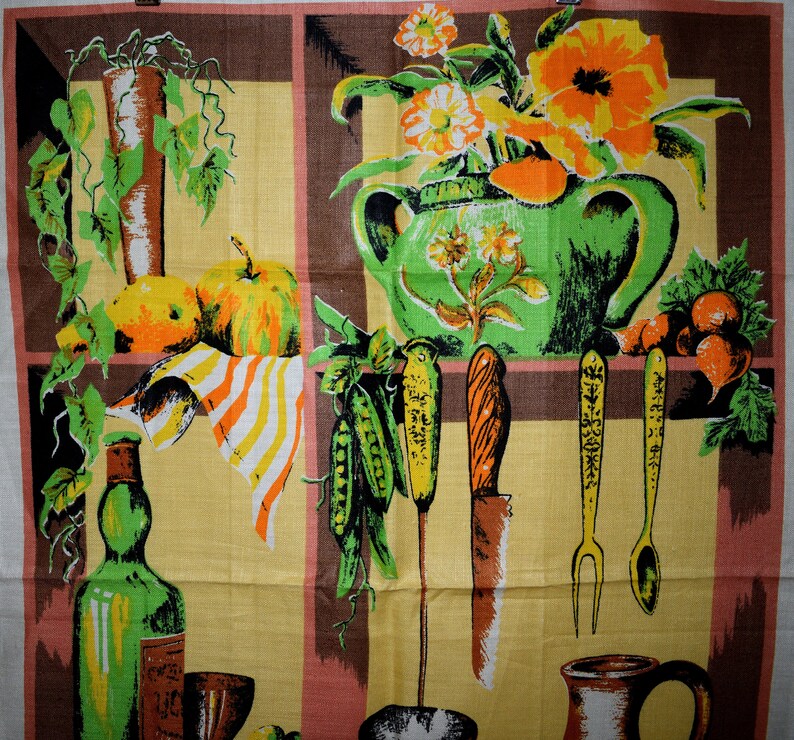 Kitchenalia Tea Towel New! Mid Century Fabulous Kitchen Decor