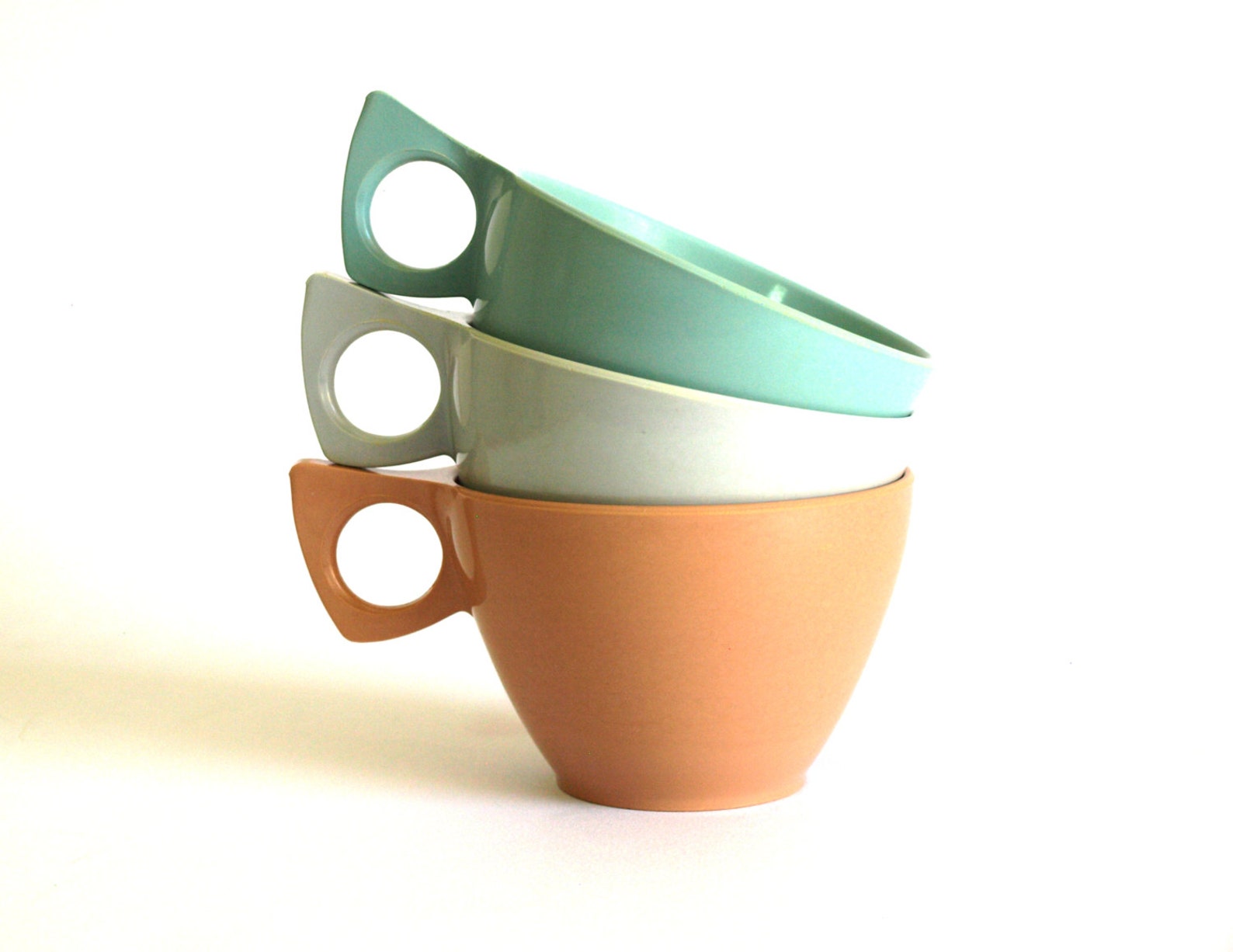 Cresta Ware Melamine Tea Cups Mid Century Melmac Plastic Etsy