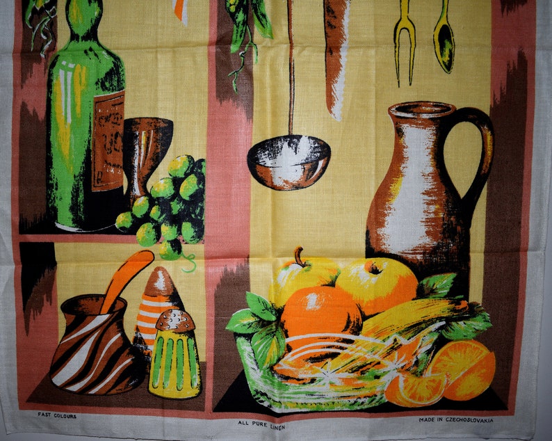 Kitchenalia Tea Towel New! Mid Century Fabulous Kitchen Decor