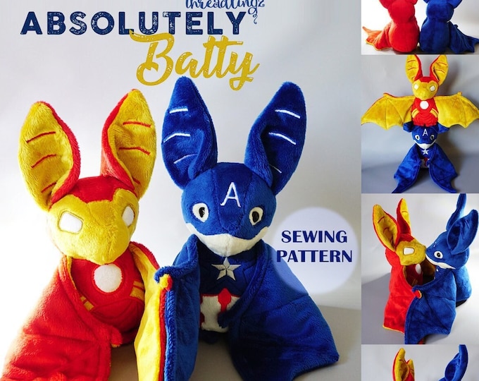 Pattern: Bat Plush Sewing Pattern & Tutorial - Etsy