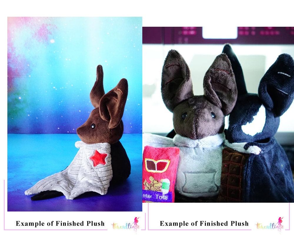 Pattern: Bat Plush Sewing Pattern & Tutorial - Etsy