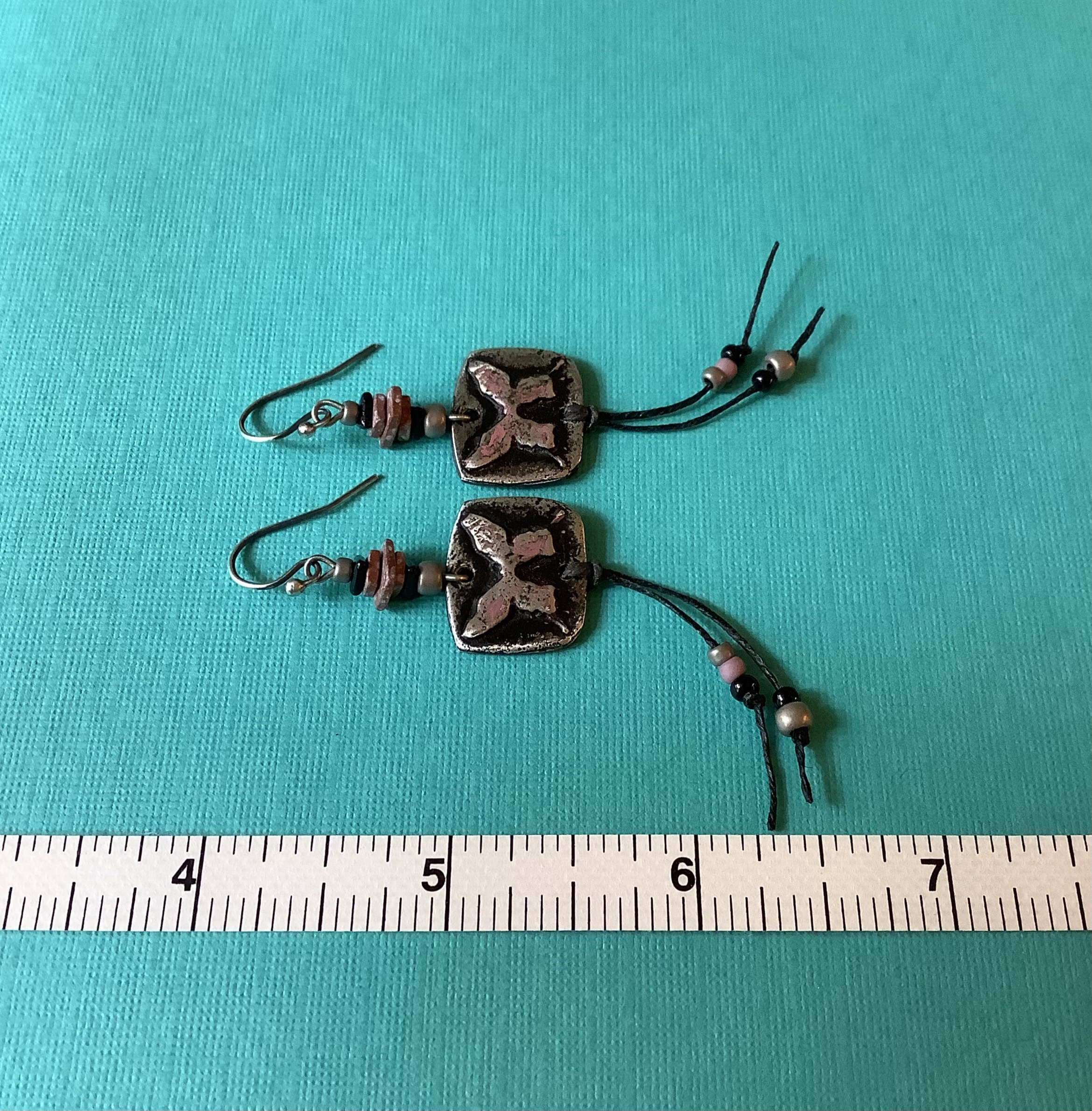 Artisan Earrings Rustic Dangles Butterfly Earrings Boho Etsy