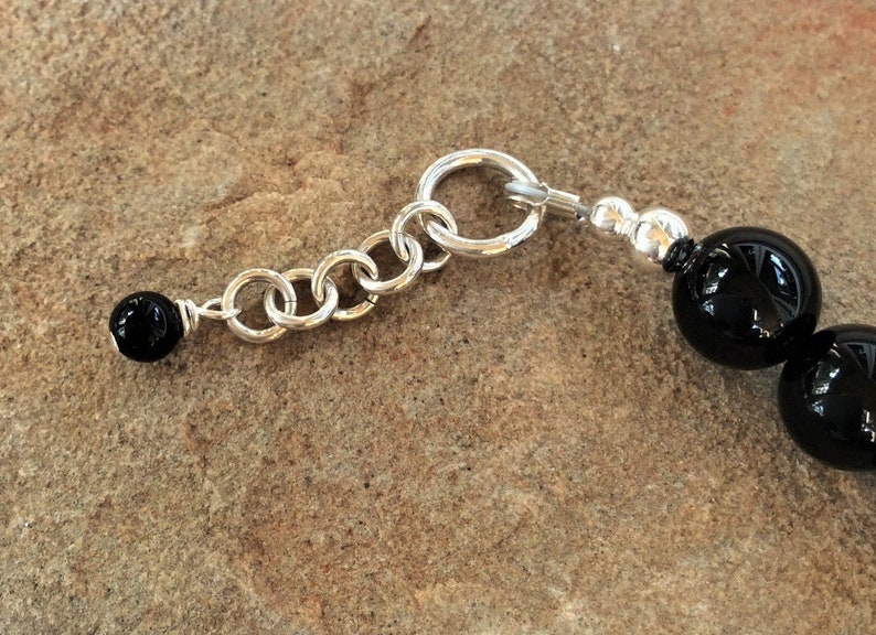 Handmade Gemstone Necklace Tribal Necklace Cracked Agate Giraffe Pattern Sterling Silver Onyx Jewelry