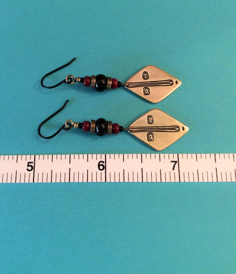 Tribal Earrings Bronze Jewelry Ethnic Earrings Primitive Etsy