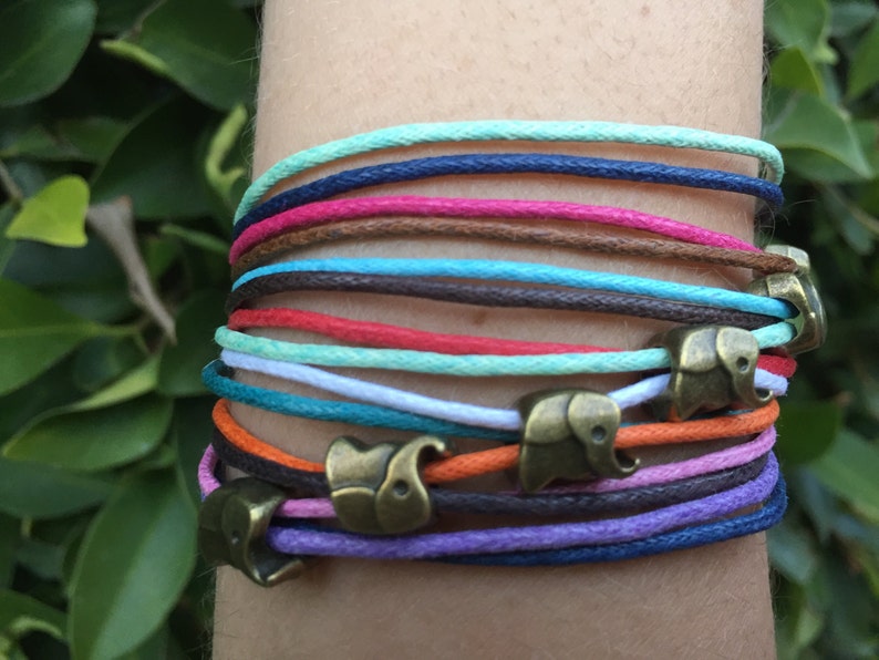 Wrap Bracelet Elephant Bracelet Multilayer Bracelet Elephant Rope Bracelet Elephant Jewelry Wristband 5 Seconds of Summer