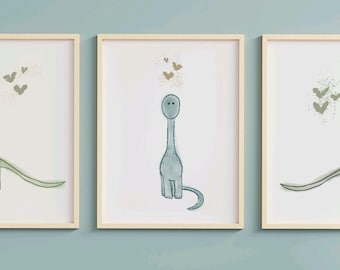 Dinosaur Nursery Print Dinosaur Baby Room Wall Art Boy Nursery Decor Dinosaur Baby Shower Gift