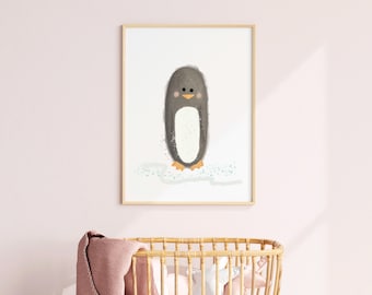 PRINTABLE Arctic Theme Nursery Penguin Nursery Print | Penguin Wall Art Nursery Arctic Nursery Penguin Nursery Decor Baby Sea Theme Toddler