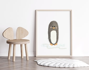 Arctic Theme Nursery Penguin Nursery Print | Penguin Wall Art Nursery Arctic Nursery Penguin Nursery Decor Baby Sea Theme Nursery Toddler