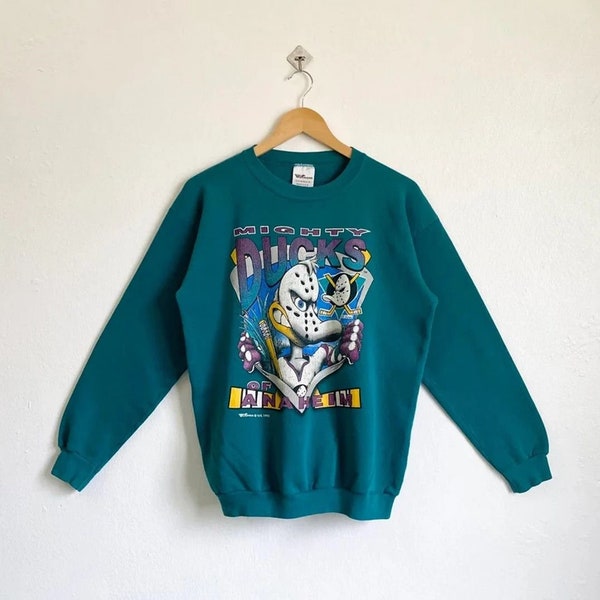 Vintage 90s Anaheim Mighty Ducks Crewneck Sweatshirt, Mighty Ducks Shirt, Anaheim Mighty Ducks Hoodie, Mighty Ducks Fan Shirt, Gift For Her